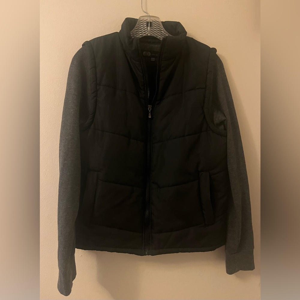 JET JOHN ESHAYA BLACK GREY VEST JACKET P/S